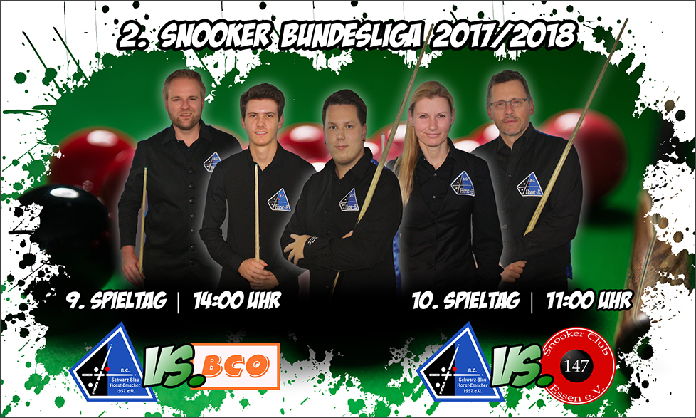 Snooker | Derbytime bei Schwarz-Blau Horst-Emscher!